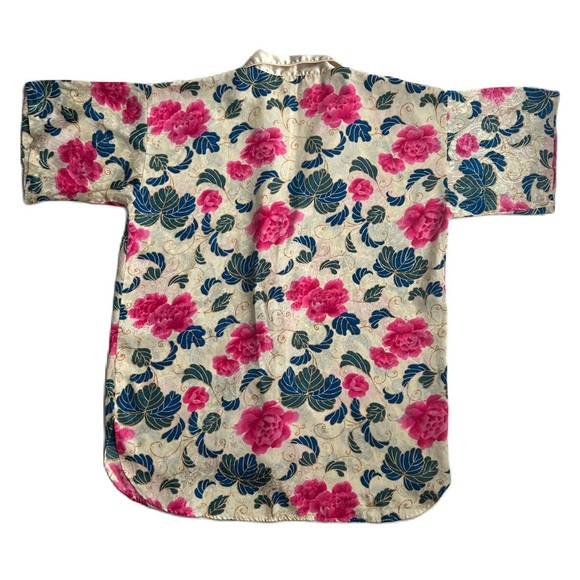 Vintage Victoria’s Secret Gold Label Women’s Gold Floral Night Shirt M/L - Picture 4 of 13